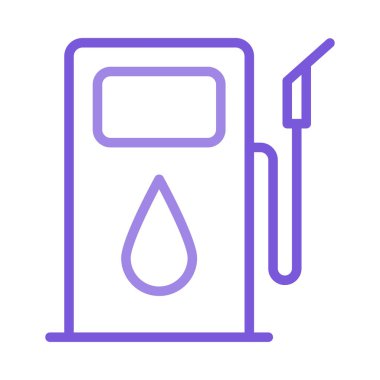 yakıt benzin petrol düz kutsal kişilerin resmi, vektör, illüstrasyon 