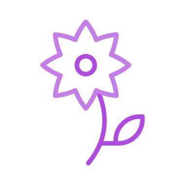 çiçek açan çiçek düz kutsal kişilerin resmi, vektör, illüstrasyon 