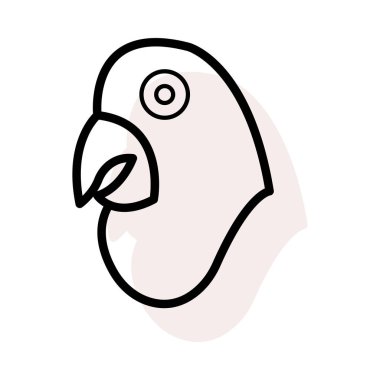 tavuk düz simgesi, vektör, illüstrasyon