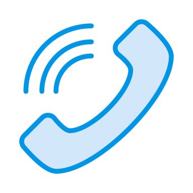 ara telefon alıcı düz simgesi, vektör, illüstrasyon  