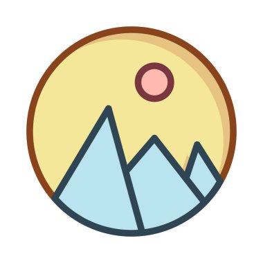 resim fotoğraf görüntü düz simgesi, vektör, illüstrasyon 