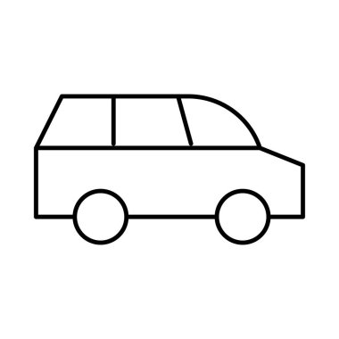 araba araç seyahat vektör renk simgesi