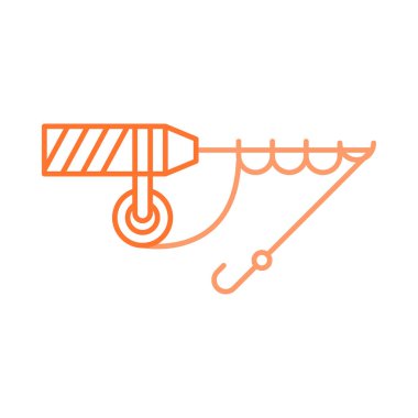 Beyaz arka plan, vektör, illüstrasyon izole olta düz simgesi