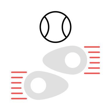 Spor web vektör simgesi