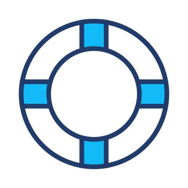 hayat tüp düz simgesi, vektör, illüstrasyon 