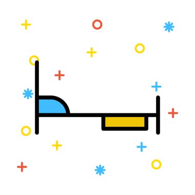 Renk web simgesi. Vektör çizim