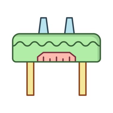 Beyaz arka plan, vektör, illüstrasyon izole bariyer düz simgesi