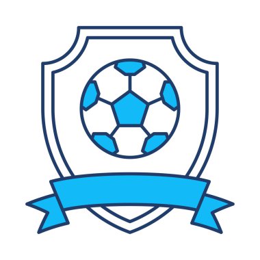 kalkan spor Ödülü düz simgesi beyaz arka plan, vektör, illüstrasyon izole