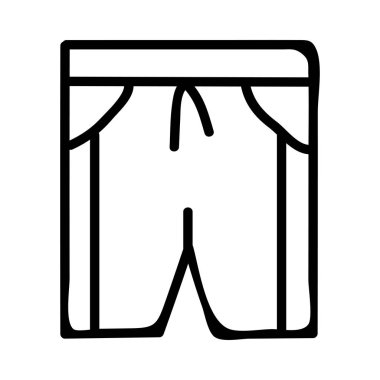 Erkek iç çamaşırı düz simgesi, vektör, illüstrasyon