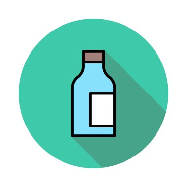 İçki web renk vektör simgesi