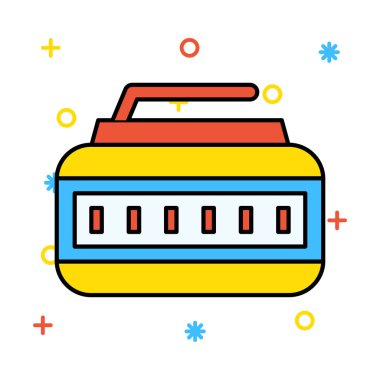 Beyaz arka plan, vektör, illüstrasyon izole oyun düz simgesi curling