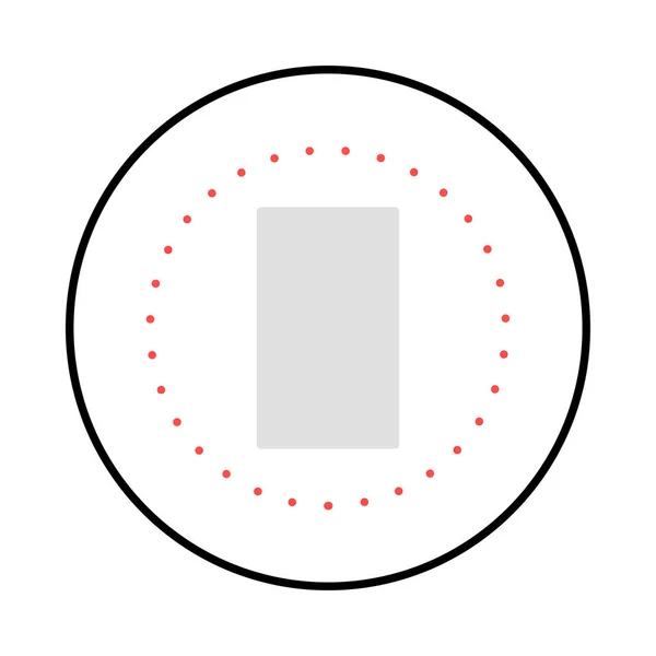 Kriketový Stadion Ploché Ikona Izolovaných Bílém Pozadí Vektor Ilustrace — Stockový vektor