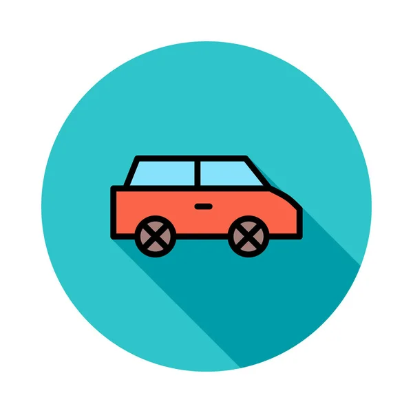 Coche Color Web Vector Icono — Vector de stock