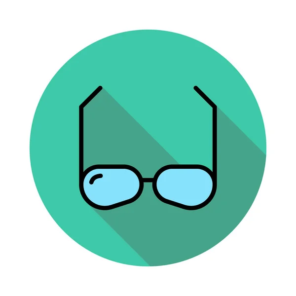 Fashion Glasses Flat Icon Vector Illustration — Stock Vector