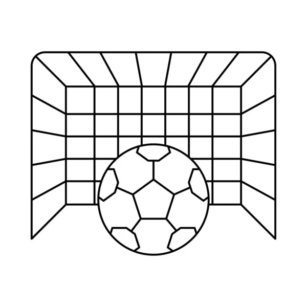 Fútbol Fútbol Icono Web — Vector de stock