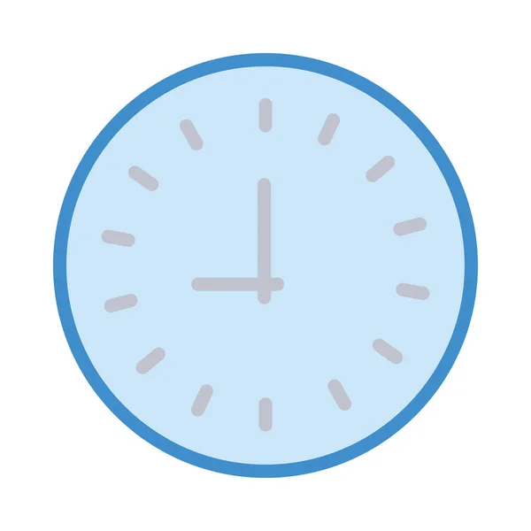 Wall Clock Flat Icon Vector Illustration — Stock Vector