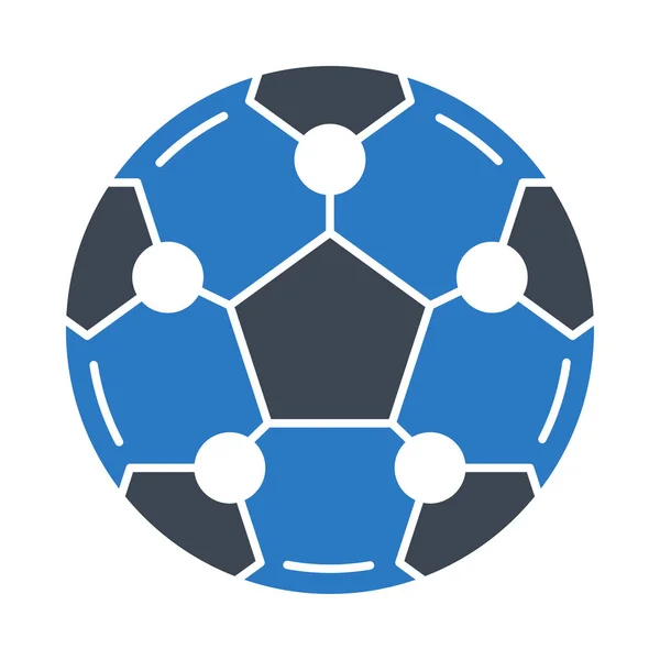 Fußball Web Ikone — Stockvektor