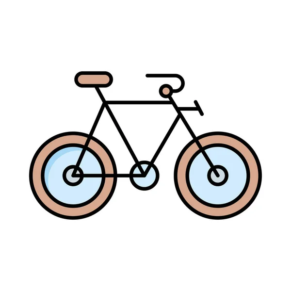 Bicycle Flat Icon Vector Illustration — Stock Vector