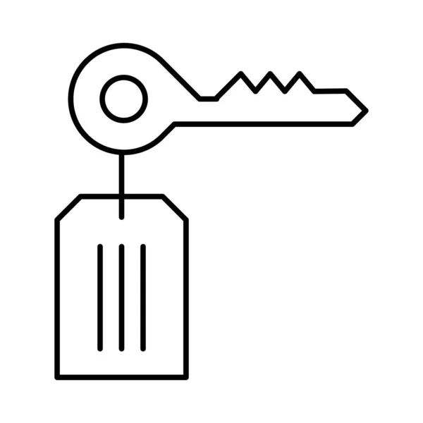 Брелок Ключа Иконка Домашнего Вектора Цвета — стоковый вектор