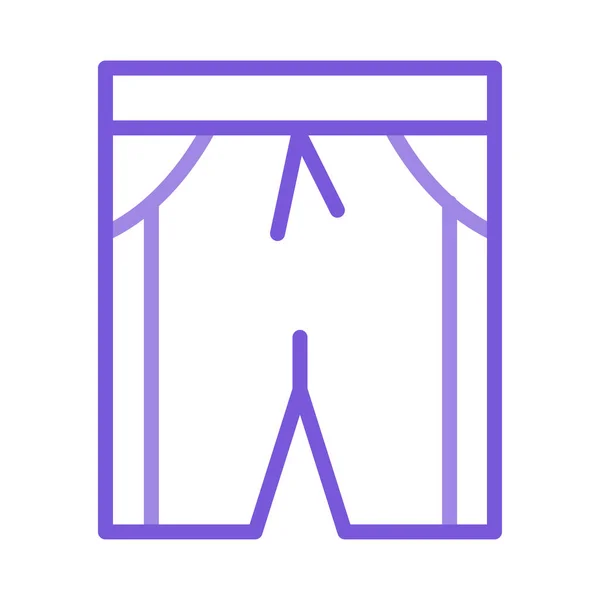 Ropa Interior Masculina Icono Plano Vector Ilustración — Vector de stock