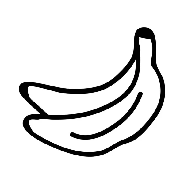 Bananas Ícone Plano Vetor Ilustração —  Vetores de Stock