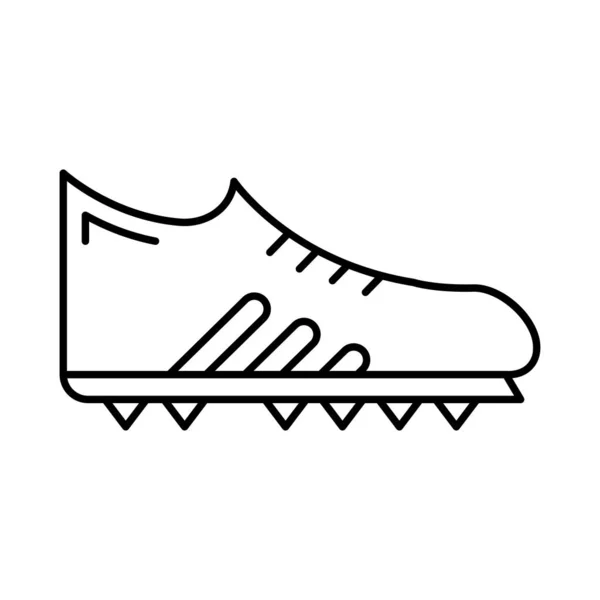 Sneaker Icona Piatta Isolata Sfondo Bianco Vettore Illustrazione — Vettoriale Stock