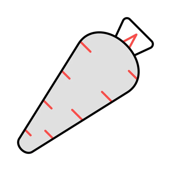 Zuckerbrot Flaches Symbol Vektor Illustration — Stockvektor