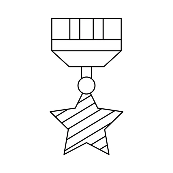 Sportovní Cena Medaile Ploché Ikony Izolovaných Bílém Pozadí Vektor Ilustrace — Stockový vektor
