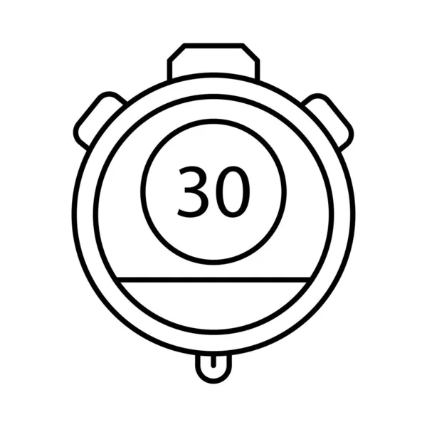 Cronómetro Cronómetro Icono Plano Vector Ilustración — Vector de stock