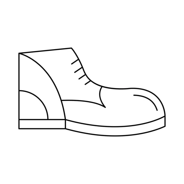 Sneaker Flat Icon Isolated White Background Vector Illustration — Stock Vector