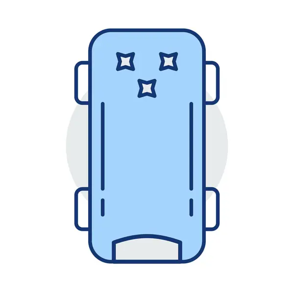 Skateboard Icono Plano Aislado Sobre Fondo Blanco Vector Ilustración — Vector de stock