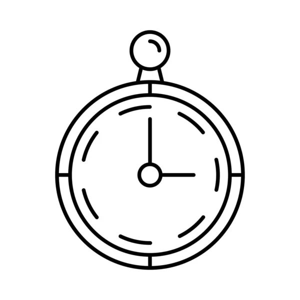 Cronômetro Relógio Ícone Plano Vetor Ilustração — Vetor de Stock