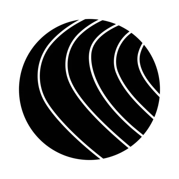 Иконка Мяча Белом Фоне Вектор Иллюстрация — стоковый вектор