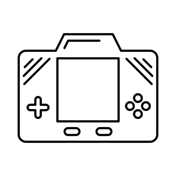 Vektor Symbol Für Videospielkonsole — Stockvektor