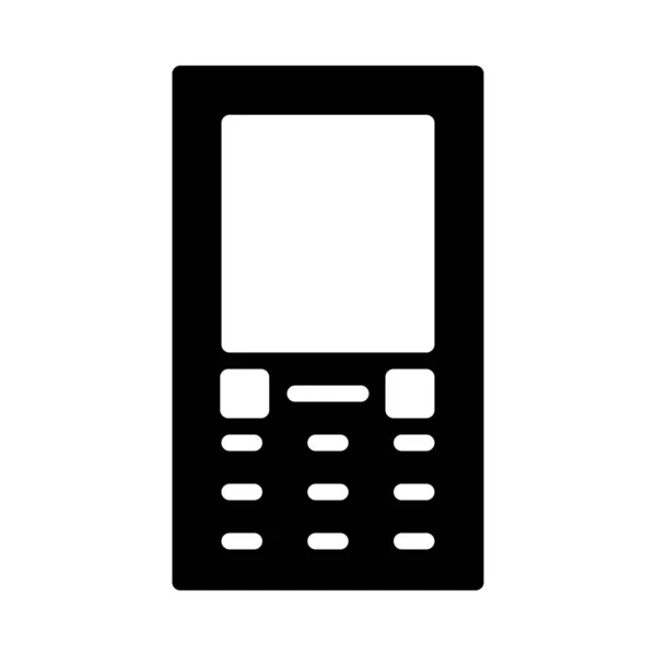 Telefone Móvel Ícone Plano Vetor Ilustração — Vetor de Stock