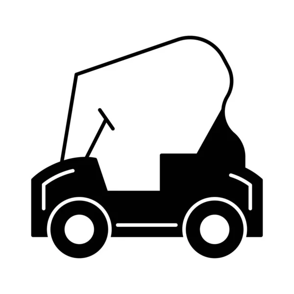 Coche Golf Icono Plano Vector Ilustración — Vector de stock