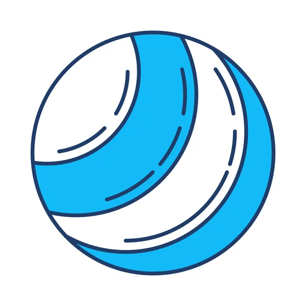 softball ball flat icon isolated on white background, vector, illustration