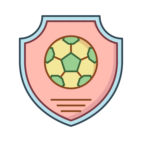 Fútbol Fútbol Icono Web — Vector de stock