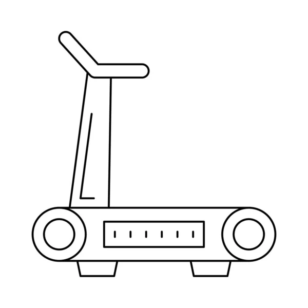 Máquina Ejecución Icono Plano Aislado Sobre Fondo Blanco Vector Ilustración — Vector de stock