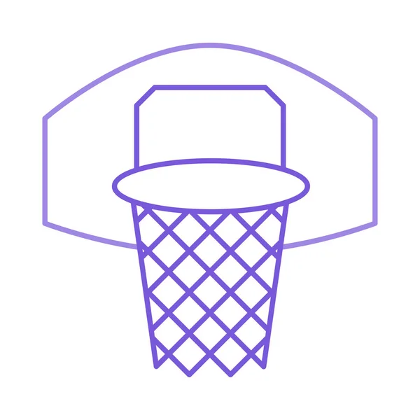 Baloncesto Icono Plano Aislado Sobre Fondo Blanco Vector Ilustración — Archivo Imágenes Vectoriales