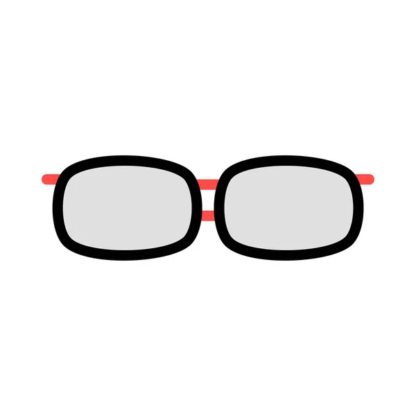 Occhiali Vista Moda Icona Piatta Vettore Illustrazione — Vettoriale Stock