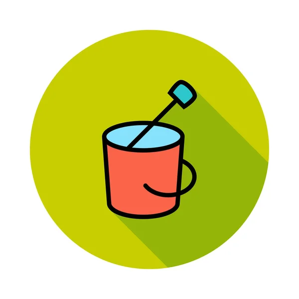 Beber Icono Vector Color Web — Vector de stock