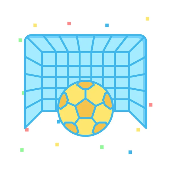 Fußball Web Ikone — Stockvektor