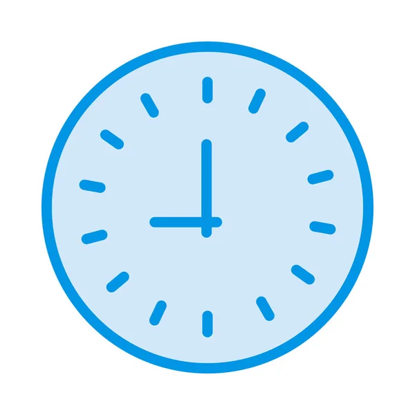 Reloj Pared Icono Plano Vector Ilustración — Archivo Imágenes Vectoriales