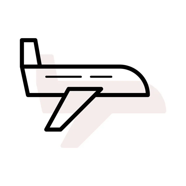 Vuelo Web Vector Icono — Vector de stock