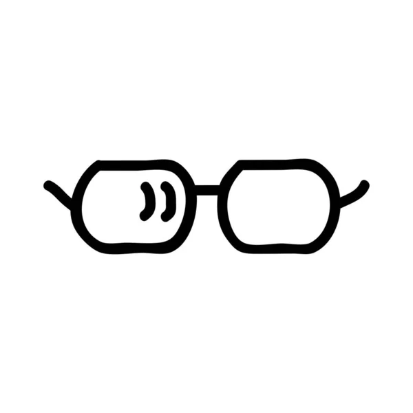 Óculos Moda Ícone Plano Vetor Ilustração —  Vetores de Stock