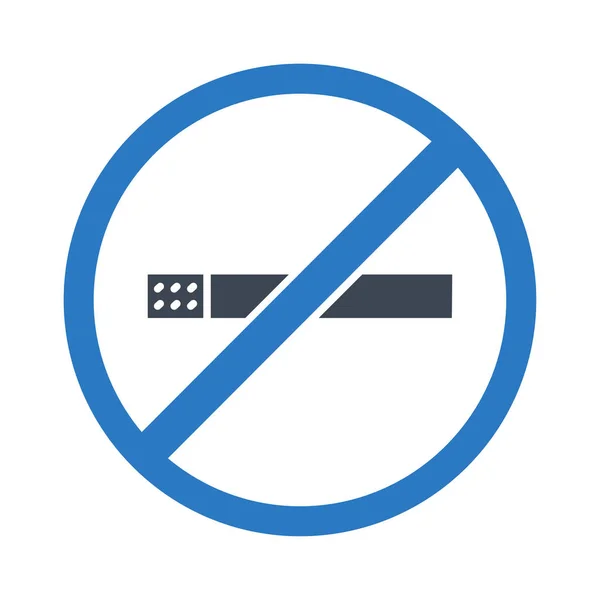 Nichtraucher Icon Isoliert Auf Weißem Hintergrund Vektor Illustration — Stockvektor
