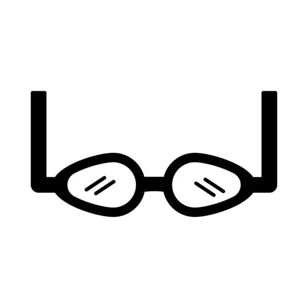 Gafas Baño Icono Plano Vector Ilustración — Vector de stock