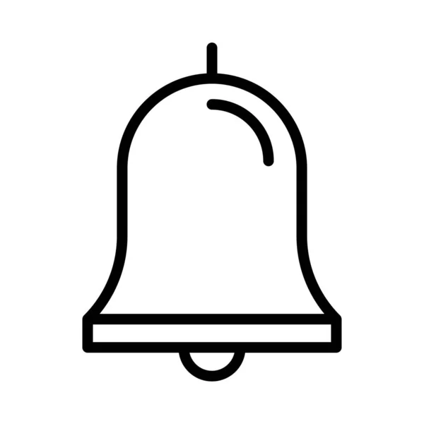 Alarm Bell Platt Meddelandeikon Vektor Illustration — Stock vektor