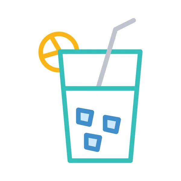 Jugo Bebida Web Icono — Vector de stock